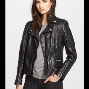 Burberry Brit Mossfield Black Leather Jacket 8